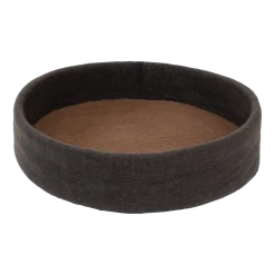 Panier rond pour chien en laine anthracite et marron 60cm Kuno - Myfelt