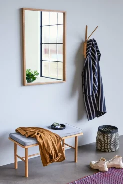 3 Paniers en acaba avec motif noir et naturel - Hübsch