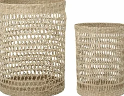 2 Paniers en algues tressées Connie - Bloomingville