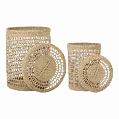 2 Paniers en algues tressées Connie - Bloomingville