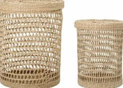 2 Paniers en algues tressées Connie - Bloomingville