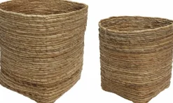 2 Paniers en écorce de banane Gentle- Hübsch