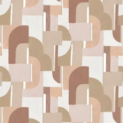 Papier peint art déco terracotta 192x270 cm Syntone - Edito