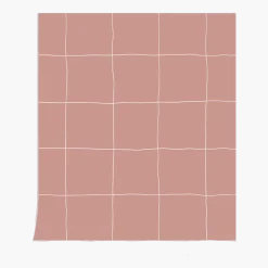 Papier peint blush Trame - Season Paper x Heju