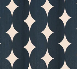Papier peint en vinyle sur intissé bleu nuit 200x250cm Meringue - Cosin Paris