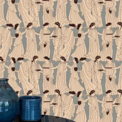 Papier peint intissé bleu 192 x 270 cm Déesse - Edito