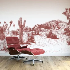 Papier peint intissé panoramique rouille terracotta 432 x 320 cm Arizona - Edito