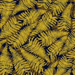 Papier peint jaune Fougères Raccordable - Edito