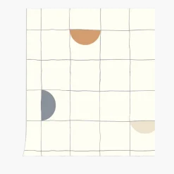 Papier peint moutarde Lune - Season Paper x Heju