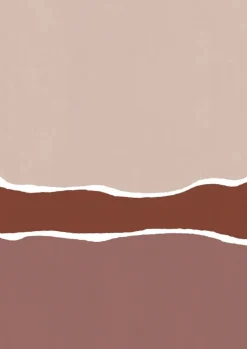 Papier peint panoramique intissé terracotta 192x270cm Trio - Edito