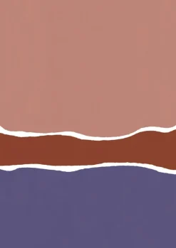 Papier peint panoramique intissé violet 96x270cm Trio - Edito
