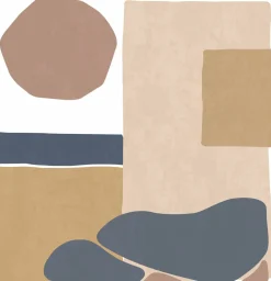 Papier peint Pensées Abstraites terracotta 240 x 250 cm - Edito