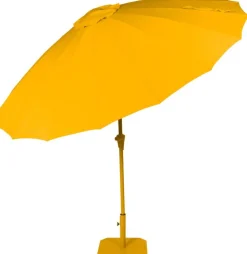 Parasol en acier et polyester jaune soleil 250x235cm Sunshine - Zuiver