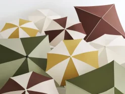 Parasol hexagonal blanc et gris clair 300x300x240cm Terrazza - HAY