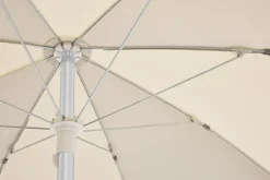 Parasol octogonal blanc cassé et gris 200x200x223cm Terrazza - HAY