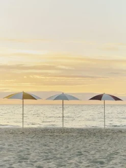 Parasol octogonal blanc cassé et gris 200x200x223cm Terrazza - HAY