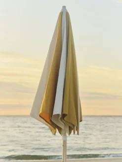 Parasol octogonal jaune et blanc 200x200x223cm Terrazza - HAY