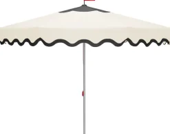 Parasol oversize rétro en polyester crème Pensol - Fatboy