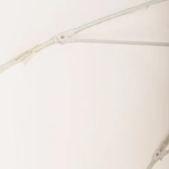 Parasol rond en tissu blanc antique 229cm The Patio - Business & Pleasure