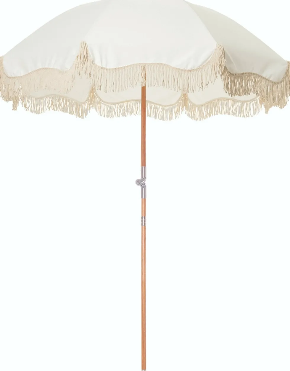 Parasol rond en tissu blanc antique The Premium - Business & Pleasure