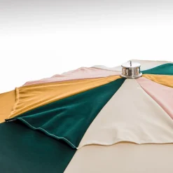 Parasol rond en tissu multicolore 70s 229cm The Patio - Business & Pleasure