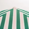 Parasol rond en tissu rayé vert et rose Bistro 200cm Amalfi - Business & Pleasure