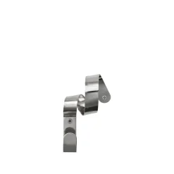 Patère en fer argenté 5,5x12,5x4cm Ribbon - Broste Copenhagen