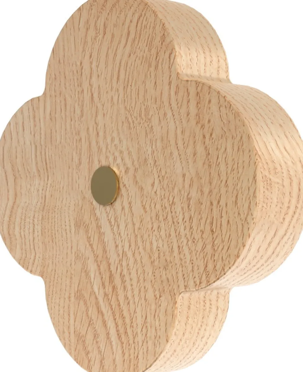 Patère en frêne naturel 10 x 5,7 cm Andrée - Hartô
