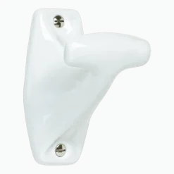 Patère en porcelaine blanche 1930 - Merigous