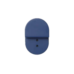 Patère murale en acier laqué bleu nuit 10 x 16 x 4 cm - Nobodinoz