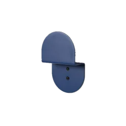 Patère murale en acier laqué bleu nuit 10 x 16 x 4 cm - Nobodinoz