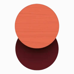 Patère murale en bois rose saumon et bordeaux Lou - Hartô