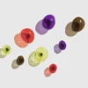 Patère murale en verre gris brun 15cm Bubble - Petite friture