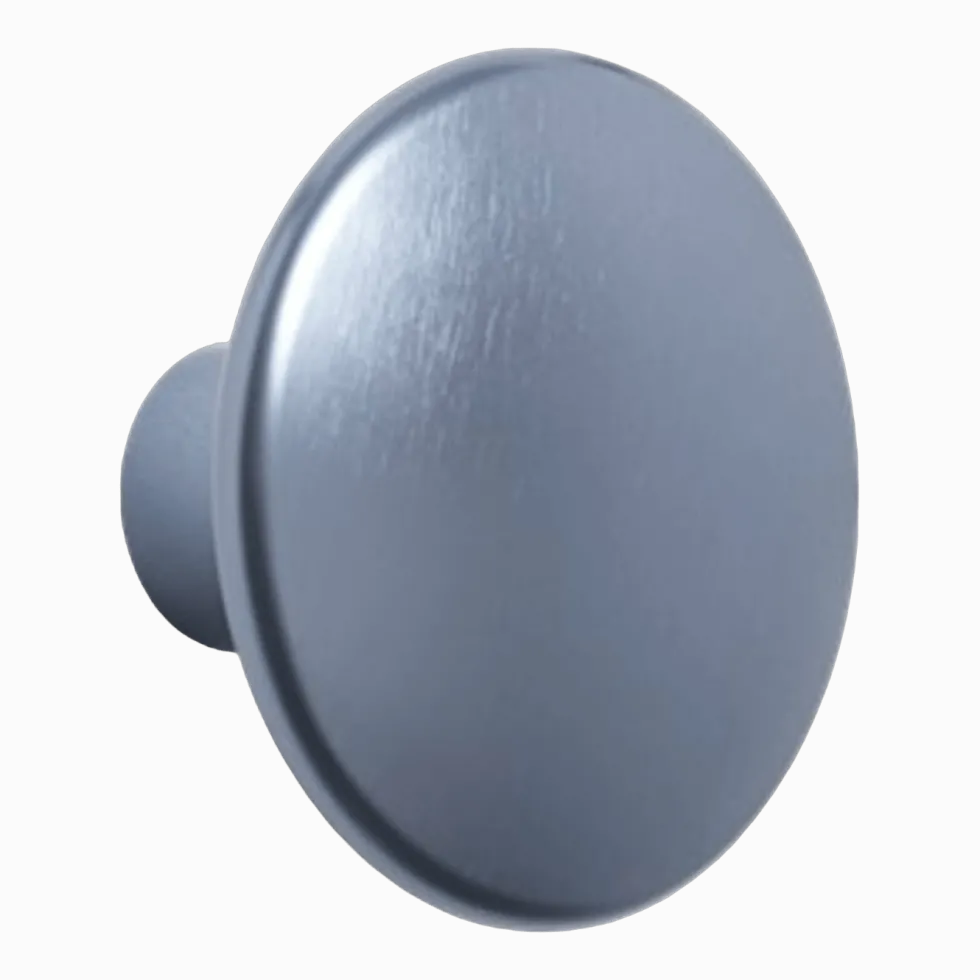 Patère ronde en aluminium bleu pâle 5 cm The Dots - Muuto