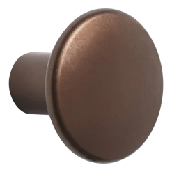 Patère ronde en aluminium cuivré 3,9 cm The Dots - Muuto