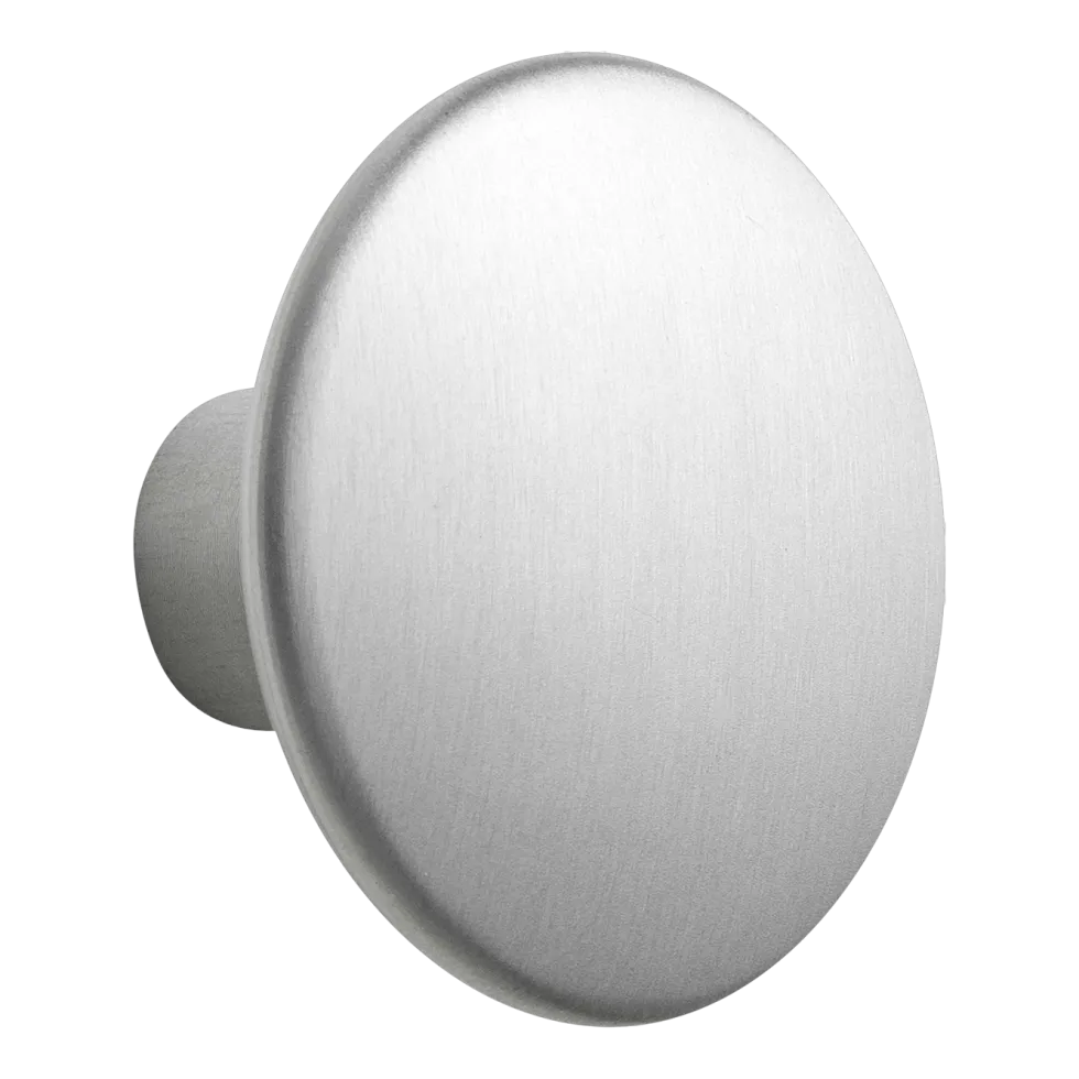Patère ronde en aluminium gris 2,7 cm Dots - Muuto