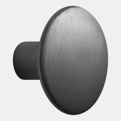 Patère ronde en aluminium noir 3,9 cm The Dots - Muuto