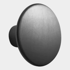 Patère ronde en aluminium noir 5 cm The Dots - Muuto
