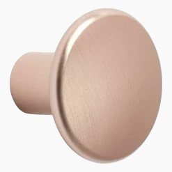 Patère ronde en aluminium rose 2,7 cm The Dots - Muuto