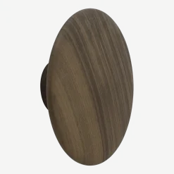 Patère ronde en noyer naturel 17 cm The Dots - Muuto