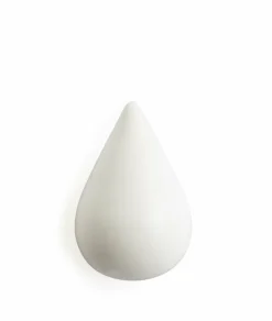 2 Patères en bois blanches S Dropit blanc - Normann Copenhagen