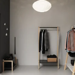 2 Patères en bois noires L Dropit noir - Normann Copenhagen