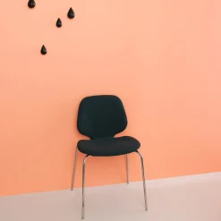 2 Patères en bois noires L Dropit noir - Normann Copenhagen