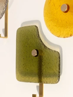 3 Patères murales en verre GLOWY - Mlle Jo