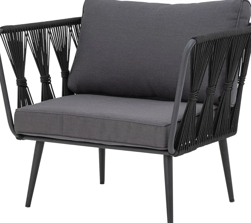 Pavone Chaise De Salon Noir Métal - Bloomingville