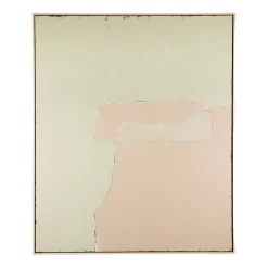 Peinture abstraite Olive/Nu 100X120Cm - HKLIVING