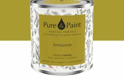 Peinture végétale velouté Amazonie 0,5L - Pure & Paint