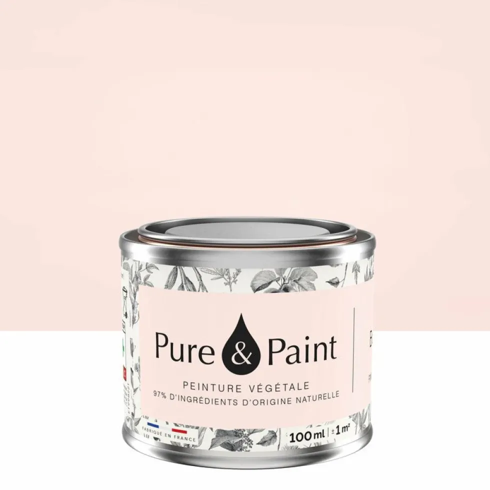 Peinture végétale velouté Ballerine 100ML - Pure & Paint