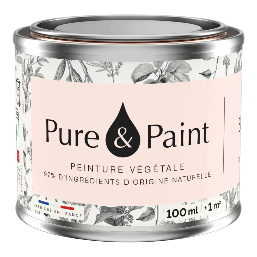 Peinture végétale velouté Ballerine 100ML - Pure & Paint