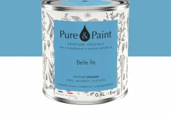 Peinture végétale velouté Belle île 0,5L - Pure & Paint